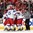 TORONTO, CANADA - JANUARY 5: Team Russia celebrates after scoring their first goal of the game during the gold medal game at the 2015 IIHF World Junior Championship. (Photo by Richard Wolowicz/HHOF-IIHF Images)